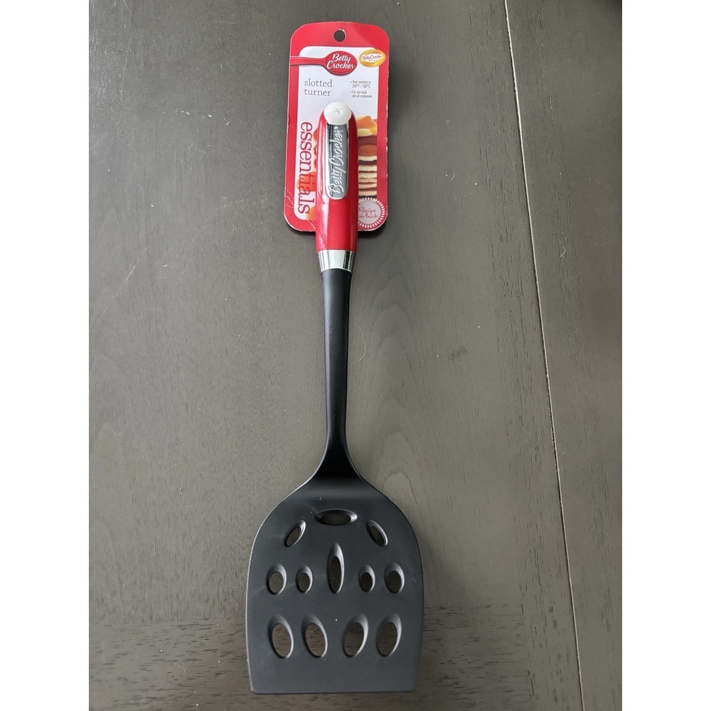BETTY CROCKER Spatula Black With Red Handle 14"  New